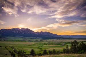 Boulder Mountains Purple Dusk LARGE