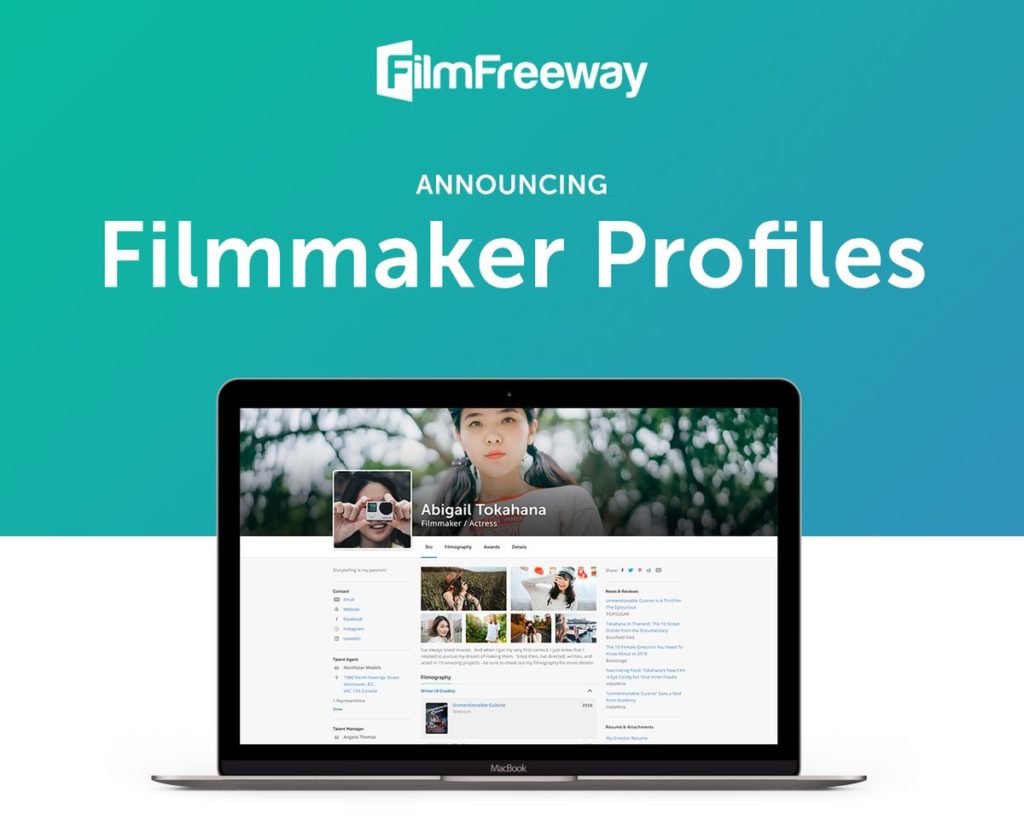 FilmFreeway Filmmaker Profiles are Cool!