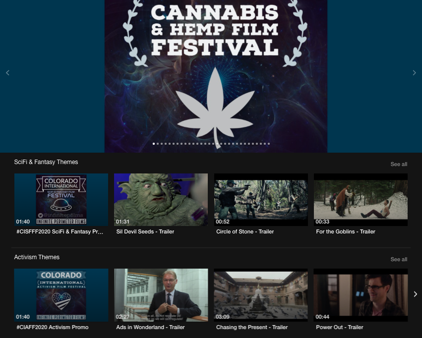 ONEPlusph TV Screens Cannabis & Hemp Film Festival April 24-20